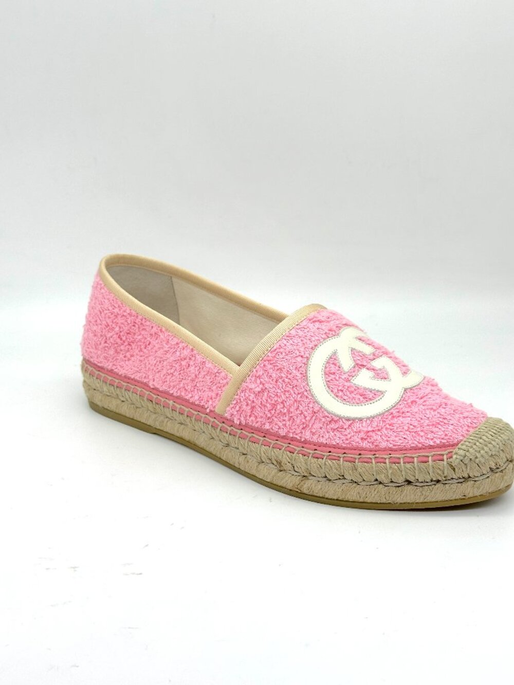 Gucci GG Logo Monogram Terry Espadrilles Flats Shoes - Picture 7 of 15